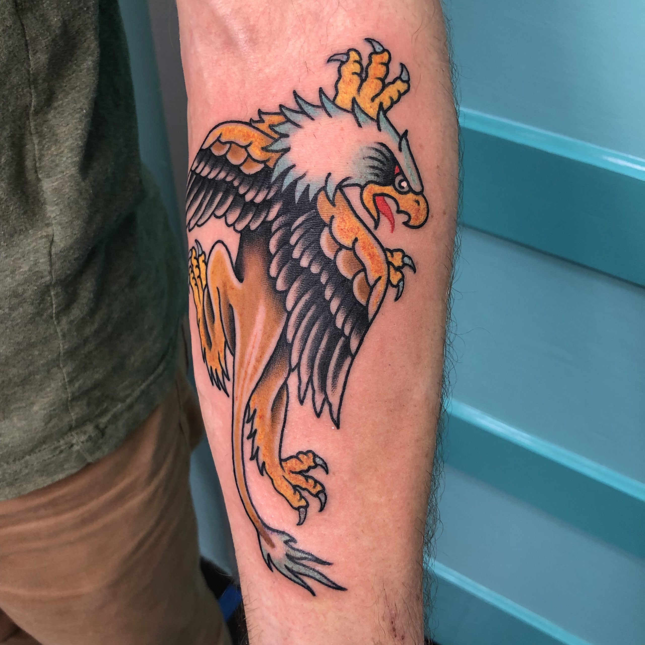 Gryphon New School Tattoo  TATTOOGOTO